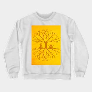 Grounded Trees and Humans Yoga Canvas Graphic Crewneck Sweatshirt